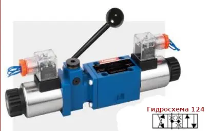 Гидрораспределитель 4WMME10V10/CG12Z5L (ВММЕ10 124 12Г) Rekith с ручным управлением